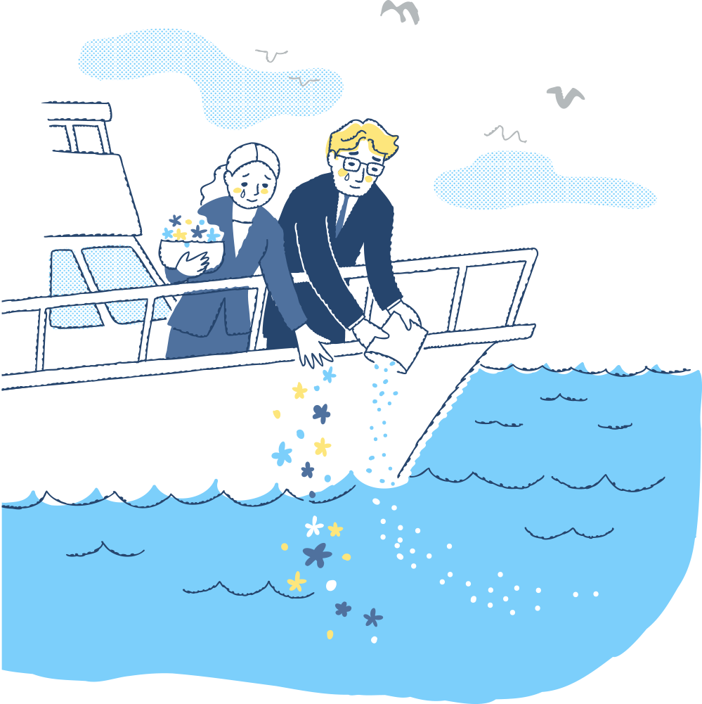海洋散骨イメージ